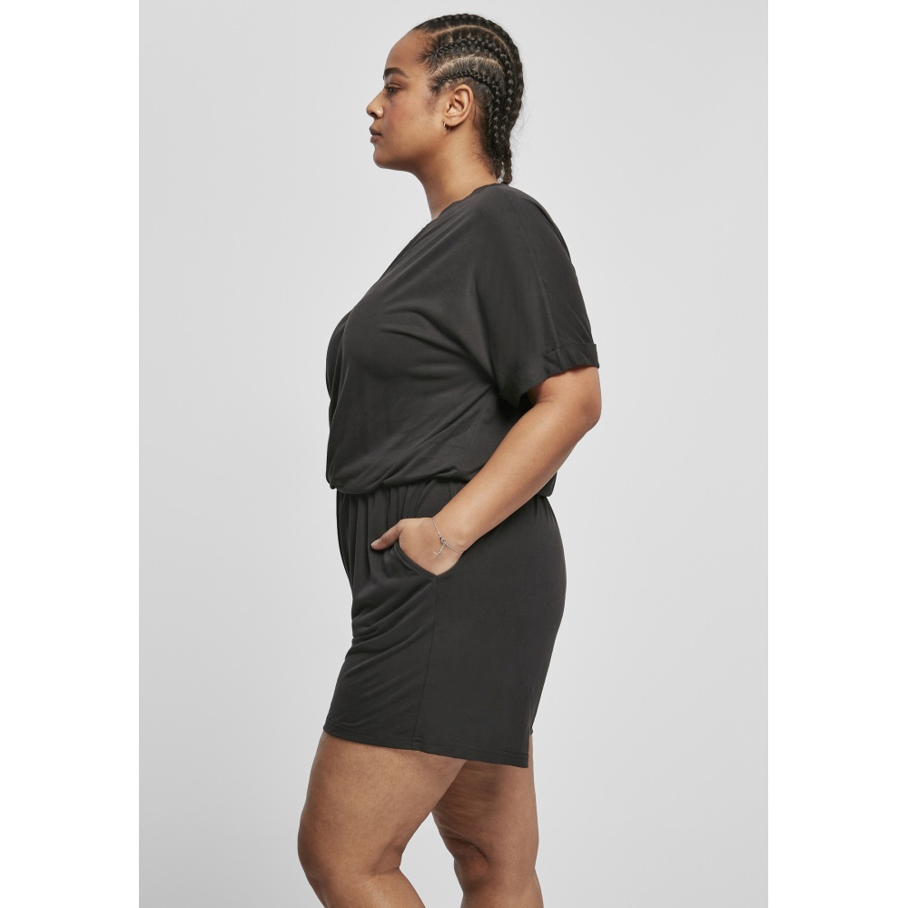 Urban Classics - Short Modal Playsuit - Black